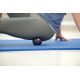 Mise en situation sur cuisse Myo Fascia Balle Noire 8 cm - Balle Massage - Exercices Pilates