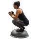 Mise en situation accroupi dôme équilibre et résistance - Bosu Balance Trainer Elite - Exercices Pilates - Gainage - Résistance