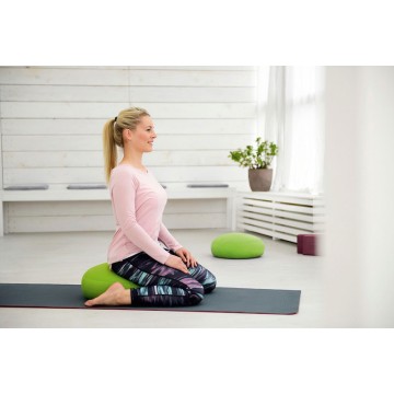 Coussin Yoga SISSEL® Yoga Relax vert anis - Exercices Yoga