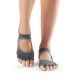 Chaussettes Pilates Toesox® Half Toe Bellarina Charcoal Grey vue de face