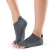 Chaussettes Pilates Toesox® Half Toe Lowrise Charcoal grey