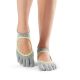 Chaussettes de Pilates Toesox® Full Toe Bellarina Heather Grey