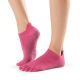 Chaussettes Pilates Toesox® Full Toe Lowrise Raspberry