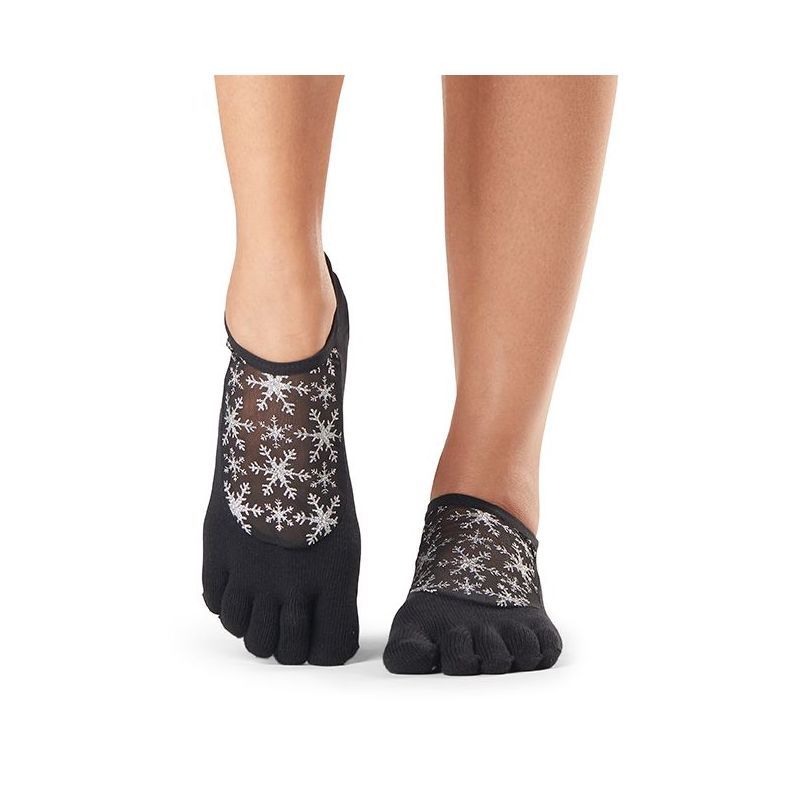 Clyhon Chaussette Antidérapante, 2 Paires de Chaussettes Antidérapantes  pour Yoga, Pilates, Barre ou Sports à Domicile et Exercice à bout renforcé  et à la cheville : : Mode