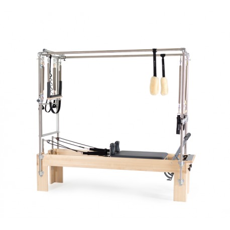 Reformer Trapeze Vue de profil Combination Revo Footbar 24" + box/Machine Pilates/Exercices Pilates