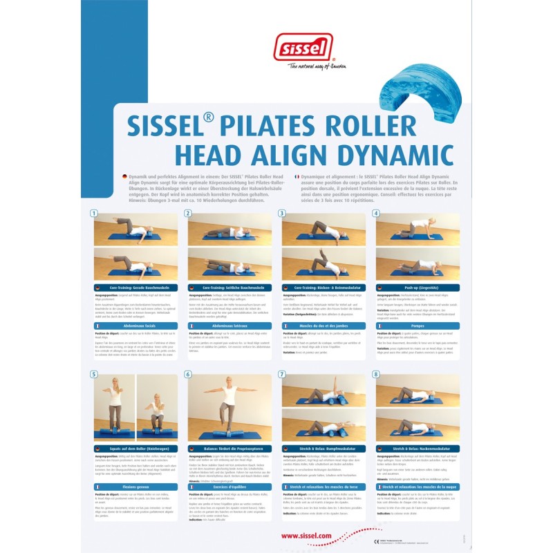  Catalogue Pilates Roller Head - Exercices Pilates - Accessoire Rouleau de Mousse Pilates