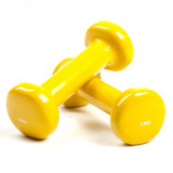 Haltère jaune 0.5 kg, la paire - Fitness - Exercise Pilates