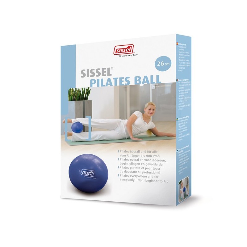Packaging Pilates Soft Ball Bleu 26cm - Exercices Pilates - Ballon Pilates