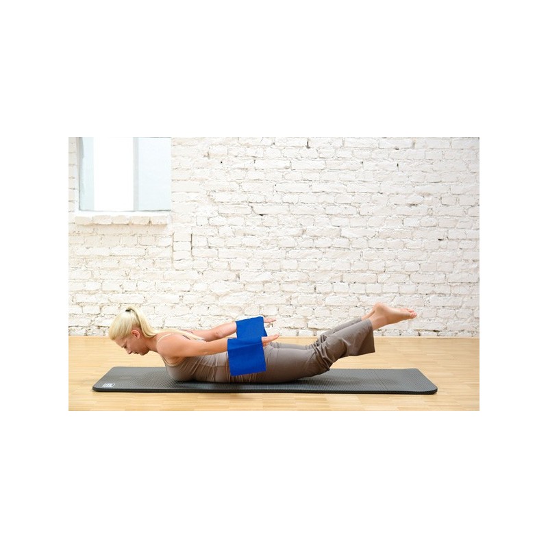Mise en situation sur le ventre Pilates Band - Exercices Pilates - Bande élastique résistante