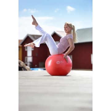 Mise en situation Ballon de Gymnastique Rouge ou Swiss Ball SISSEL BALL 55cm - Exercices Pilates - Renforcement musculaire