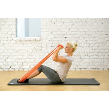 Mise en situation Fun active band Orange - Exercices Fitness et Gymnastique - Bande élastique résistante pour Pilates