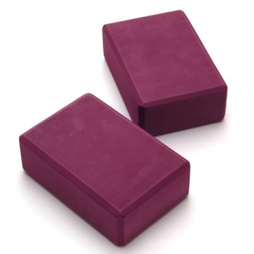 Yoga Bloc bordeaux paire, à l'unité - Bloc de mousse Yoga - Exercices Yoga