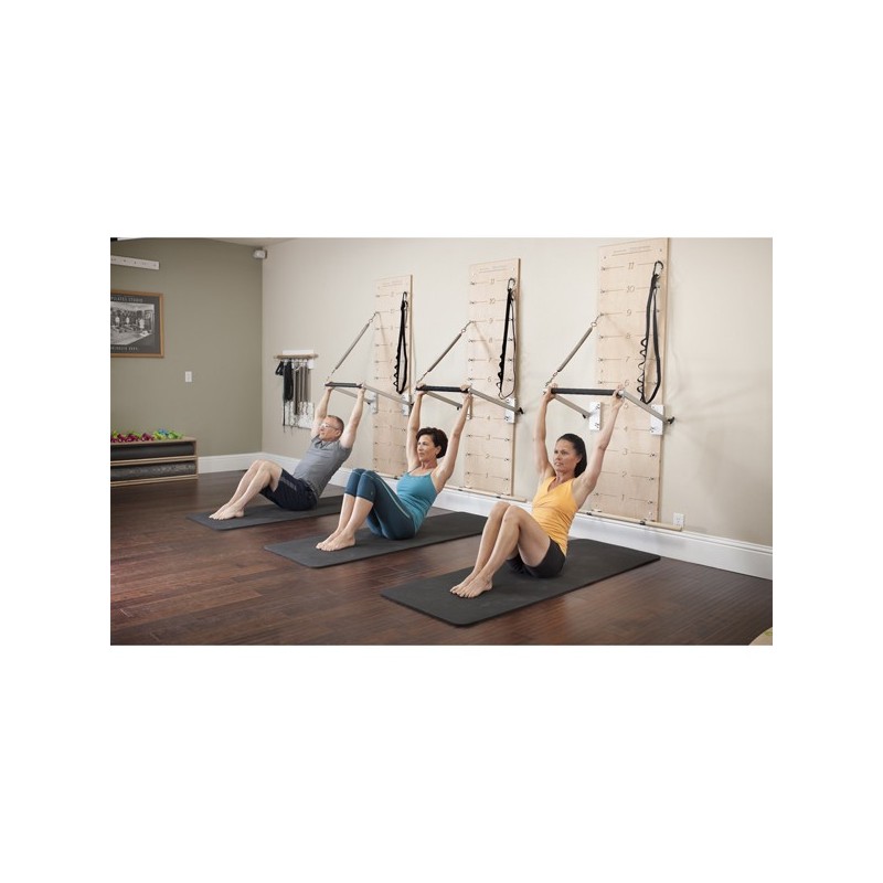 Mise en situation Barre pour Machine Pilates sur Springboard/Push trough bar + 2 ressort (Medium)/Exercices Pilates/Cours de Pil