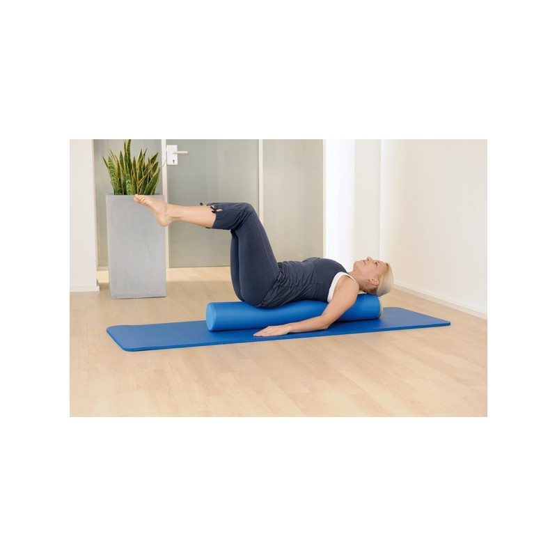 Exercices au sol Pilates Roller Pro 100 cm bleu | pilates.fr