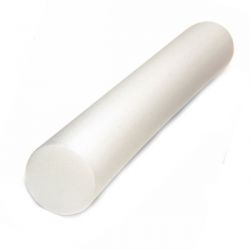 Pilates Vue rapprochée Roller Blanc - Exercices Pilates - Rouleau de Pilates - Usage peu intense